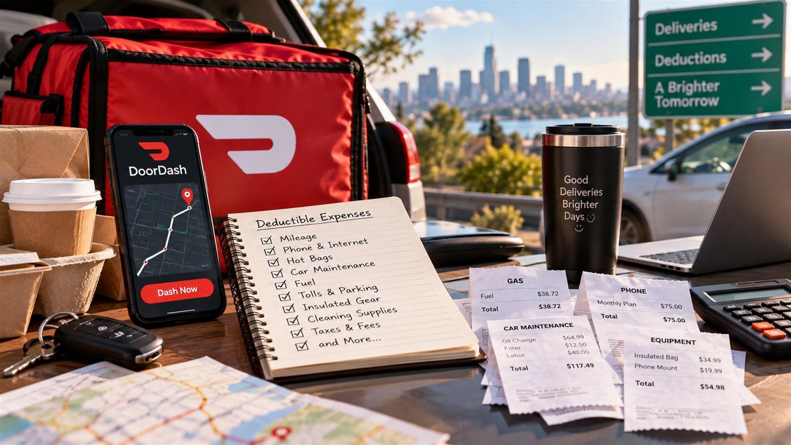 The Full DoorDash Deduction List: Mileage, Phone, Hot Bags, and More