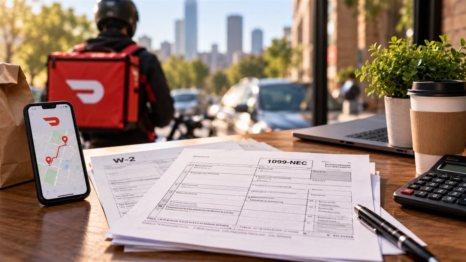 DoorDash Doesn’t Send You a W-2 — Here’s What It Sends Instead