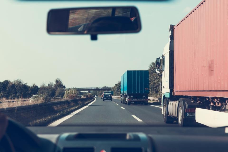 Highway road for delivery driving