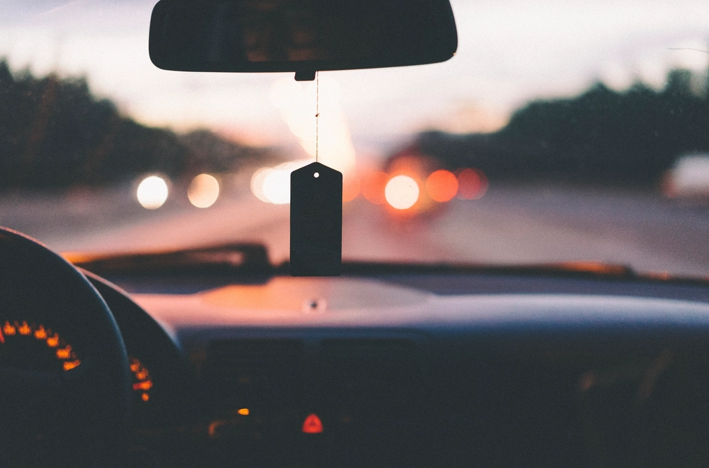 Car dashboard and steering wheel