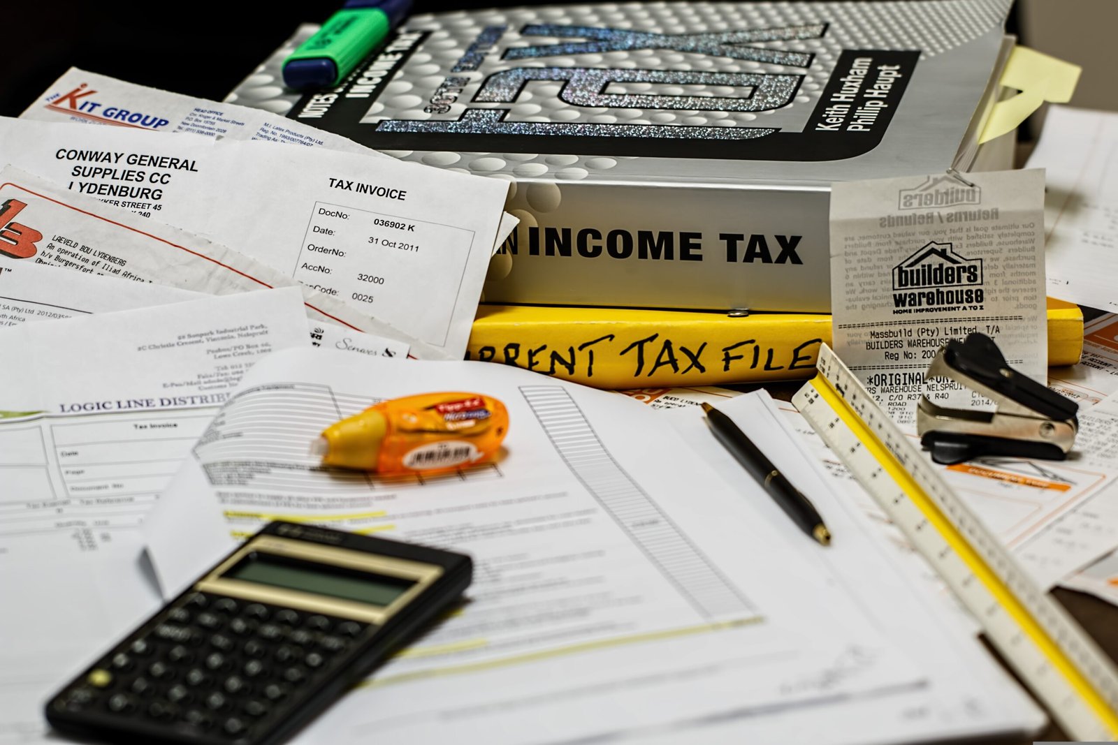 Income tax paperwork